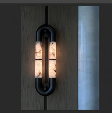 Alabaster Tube Wall Sconce-Wall Sconces-Jecanoli