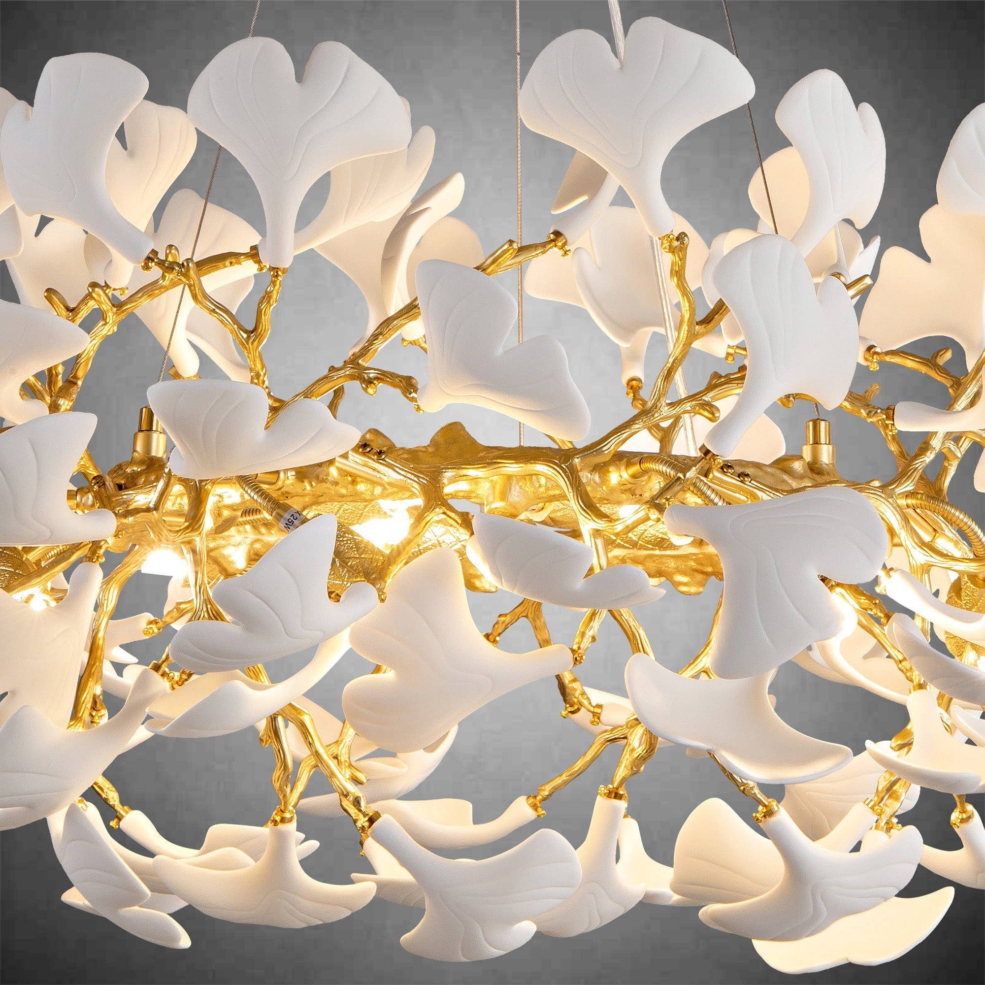 Ginkgo Leaf Branch Chandelier