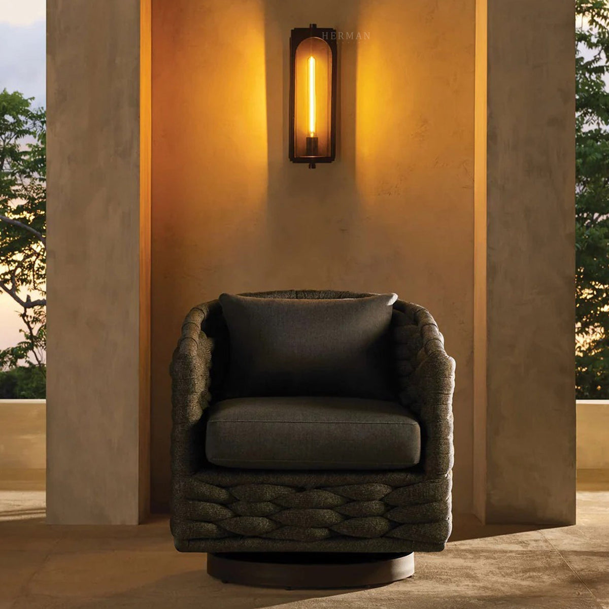 Palladian Outdoor Wall Sconce-Lighting-Jecanoli