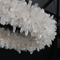 47'' Oval Modern Clear Geode Quartz Crystal Chandelier for Dining Room-现代灯-Jecanoli