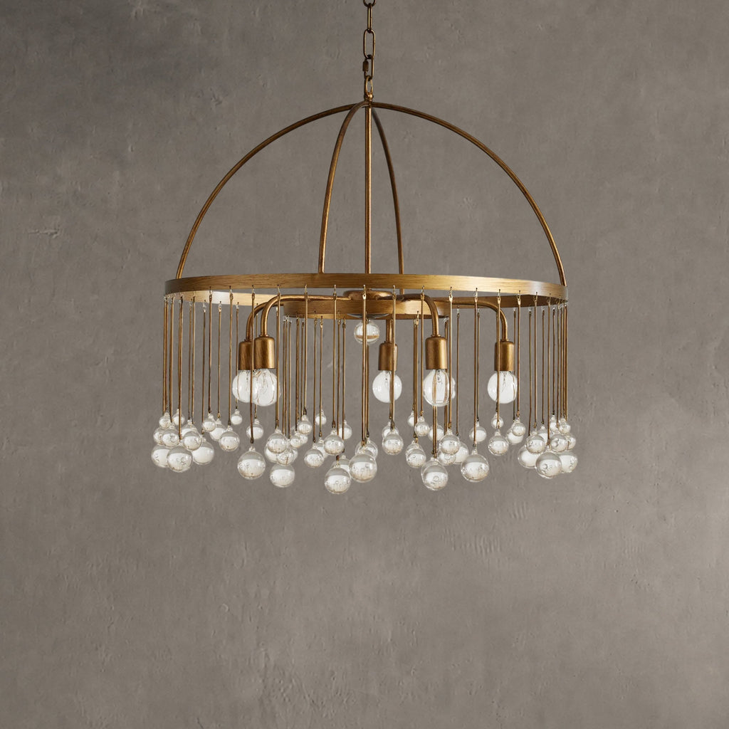Aubrey Crystal Ball Round Chandelier 5 Light / 8 Light