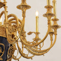 40X51 Inch 15 Lights Baroque Style Cast Copper Angles Antique French Empire Brass Chandelier-铜灯-Jecanoli