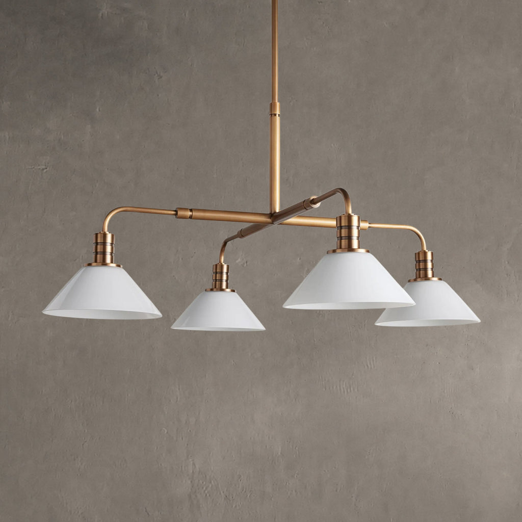 Theron Glass Round Chandelier 30'' 52''