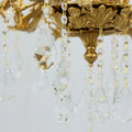 24X31 Inch 6 Lights Small Candle Style Brass and Crystal Chandelier Lighting for Bedroom-铜灯-Jecanoli