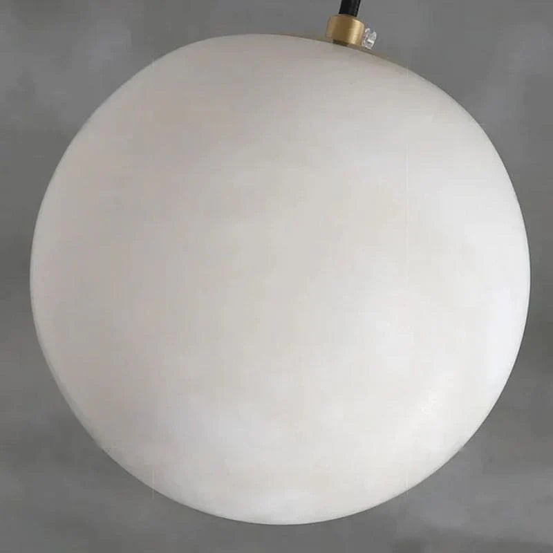 Modern Luxury Alabaster Ball Pendant Light, Island Mini Pendant Light