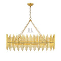 Althely 10 Lights Rectangle Pendant Chandelier-Jecanoli