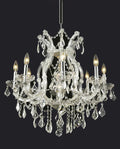 26'' Wide Chrome Chandelier Light 9 Lights Maria Theresa Crystal Chandelier MT01L9C-吊灯-Jecanoli