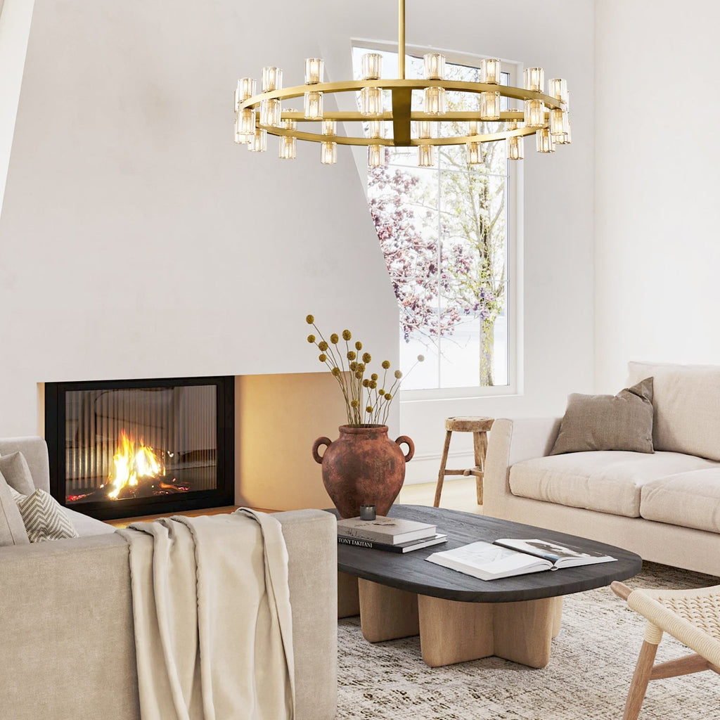Auraline Modern Round Cryastal Chandelier