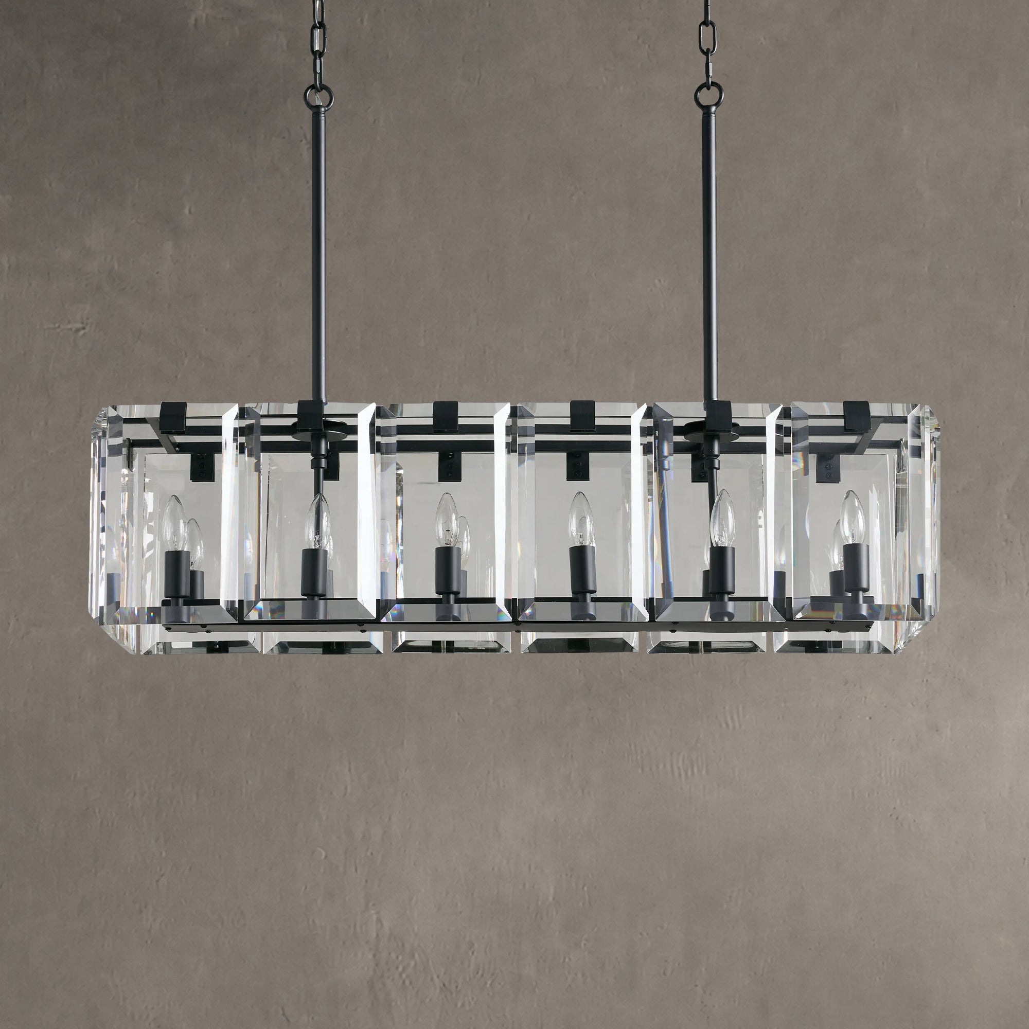 Amaya Rectangular Chandelier 12/16 Light