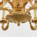 28X22 Inch 6 Lights European French Copper Chandelier Light for Bedroom/ Living Room-铜灯-Jecanoli