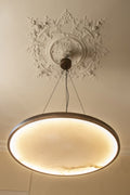 Alabaster Porthole Ring Chandelier
