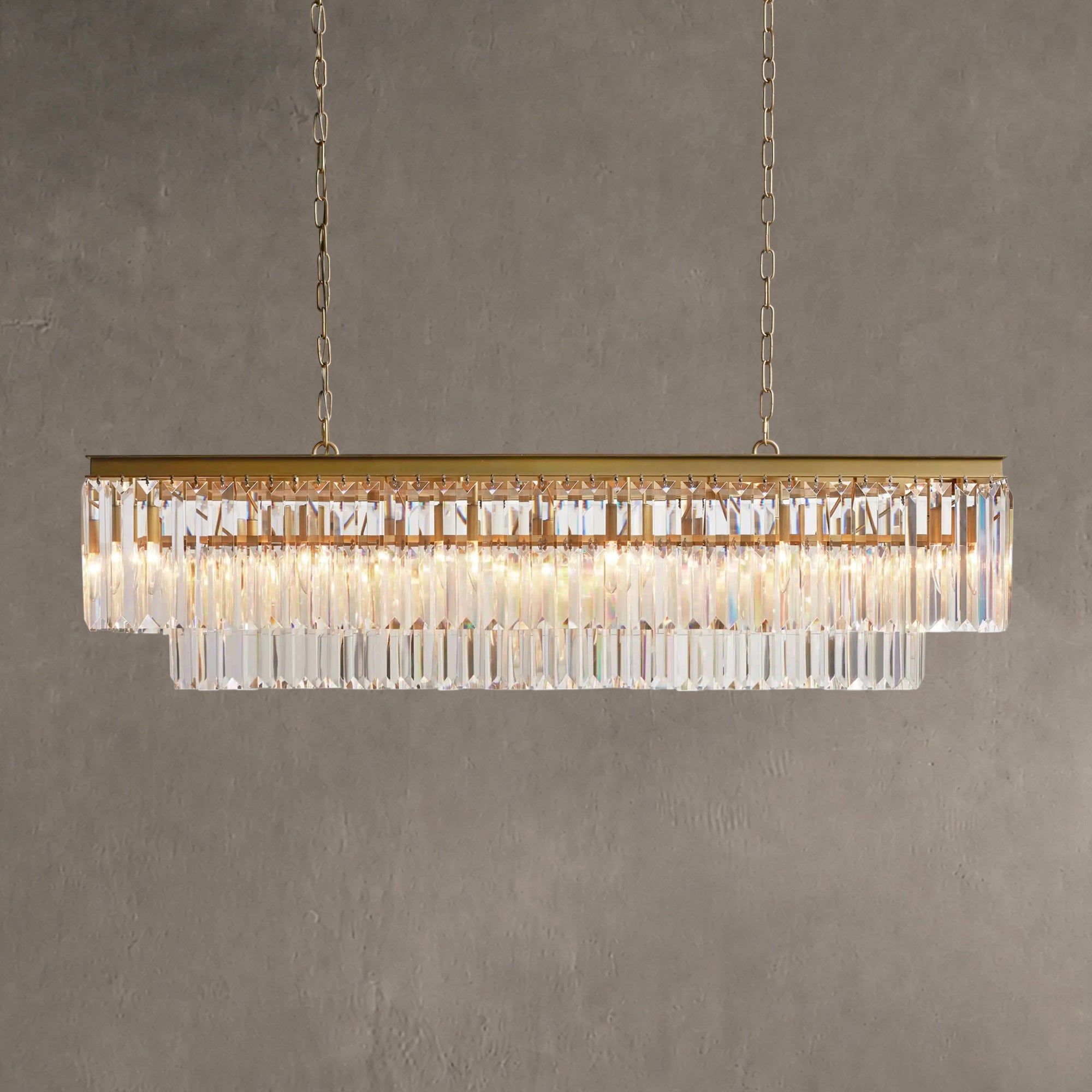 Leyland Tiered Rectangular Chandelier