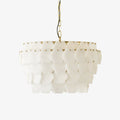 Elegant Hexa Cloud Alabaster Pendant Light-Chandelier-Jecanoli
