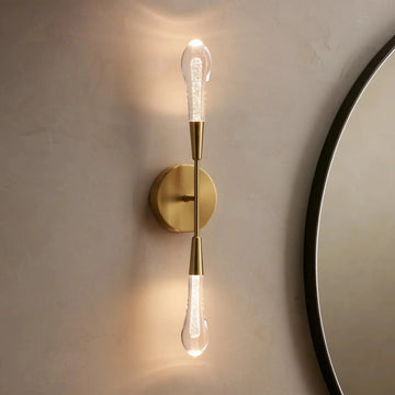 Soltaire Crystal Double Wall Sconce-Jecanoli