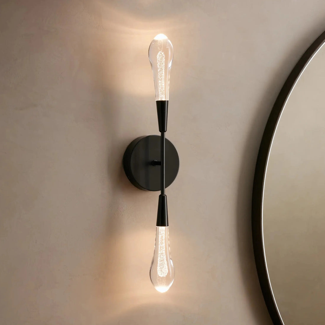 Soltaire Crystal Double Wall Sconce-Jecanoli