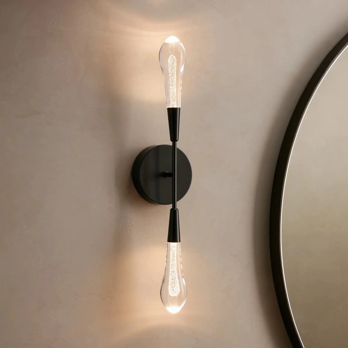Soltaire Crystal Double Wall Sconce-Jecanoli