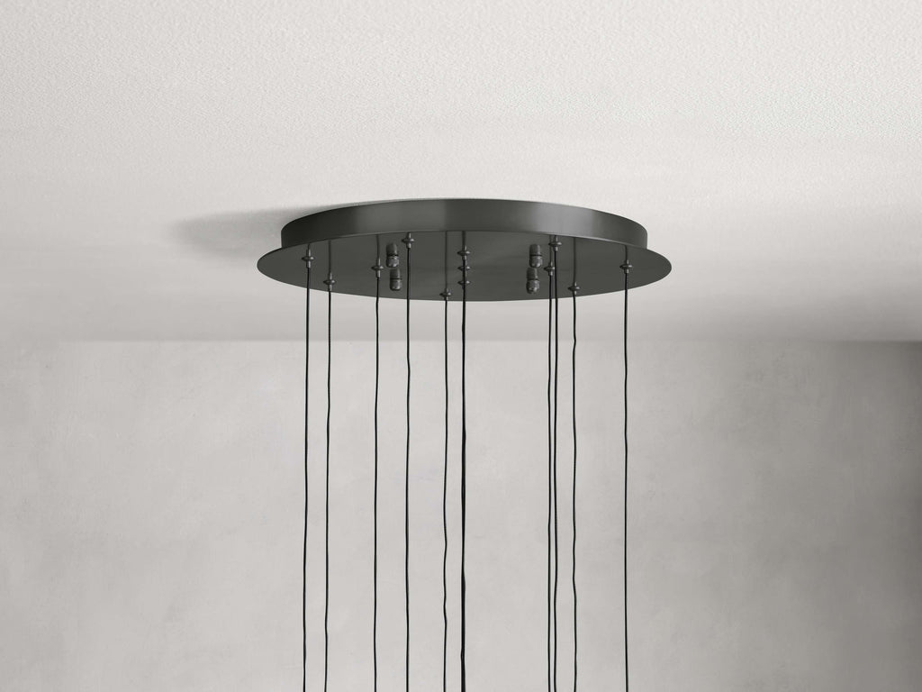 Soltaire Round Chandelier 17" 24" 36“ 58“