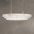Ghiaccio Glass Oval Chandelier 54''65''