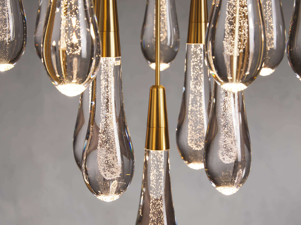 Soltaire Round Chandelier 17" 24" 36“ 58“