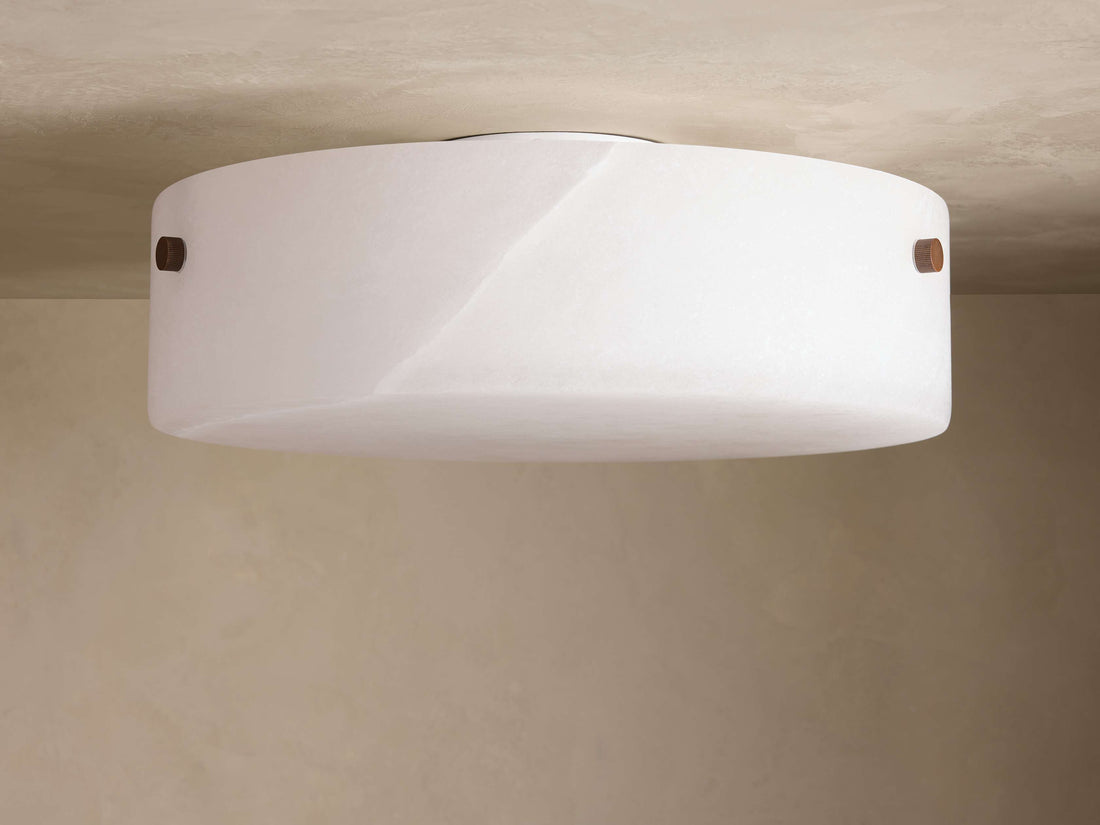 Chayla Alabaster Stone Flushmount 16" W-Jecanoli