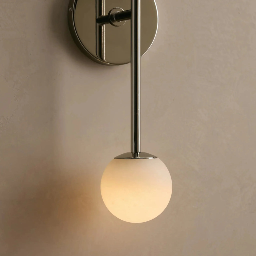 Girouette Double Alabaster Sconce