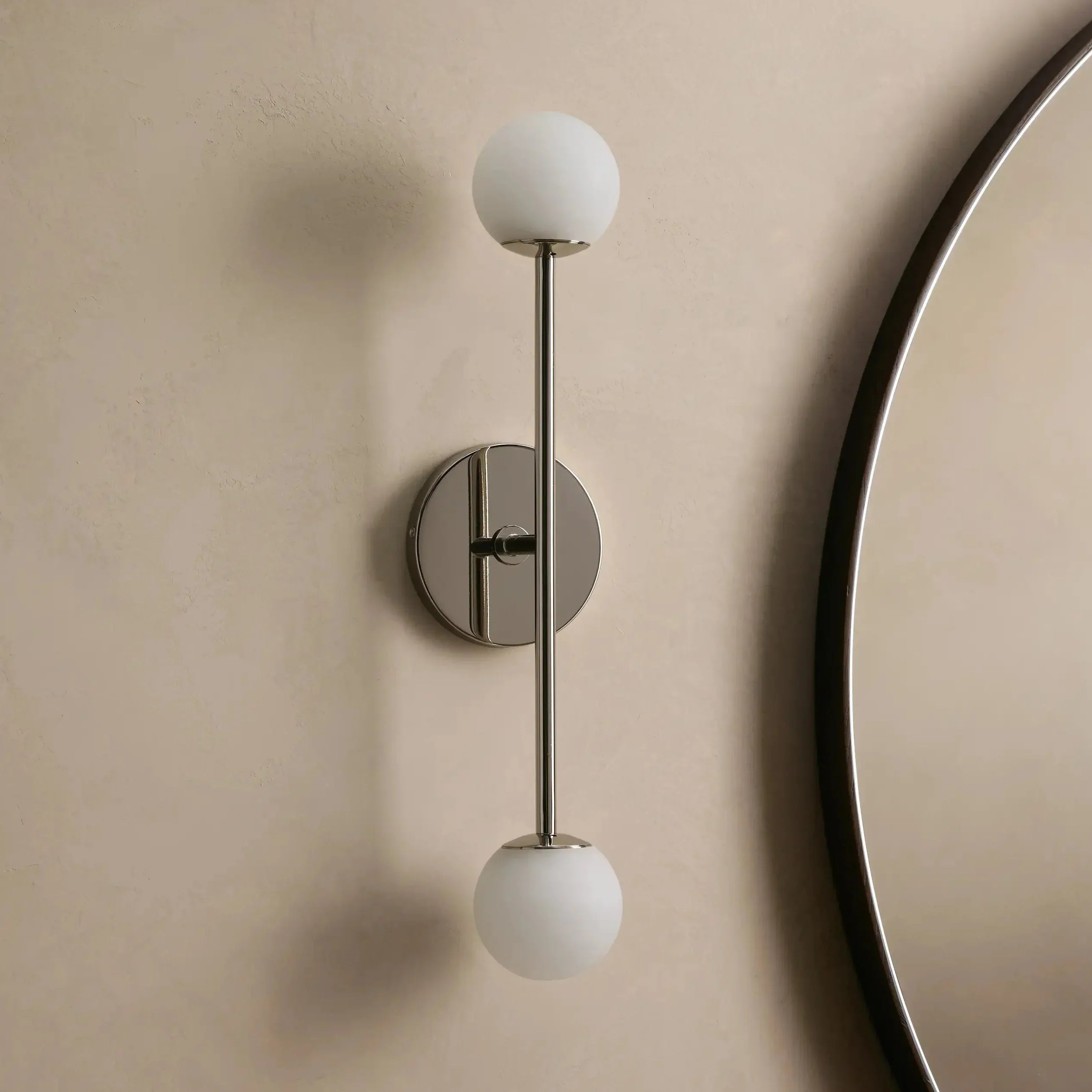 Girouette Double Alabaster Sconce
