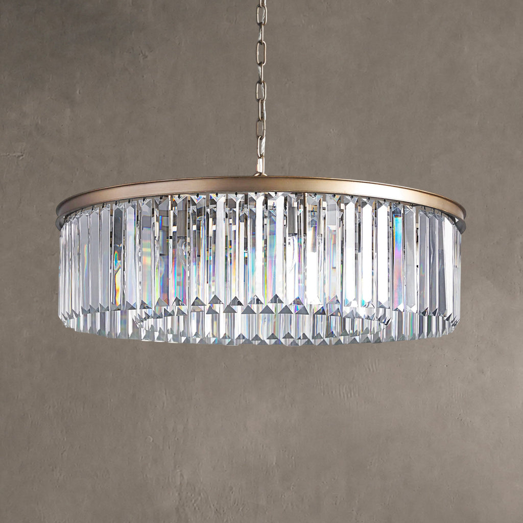 Leyland Crystal Round Chandelier