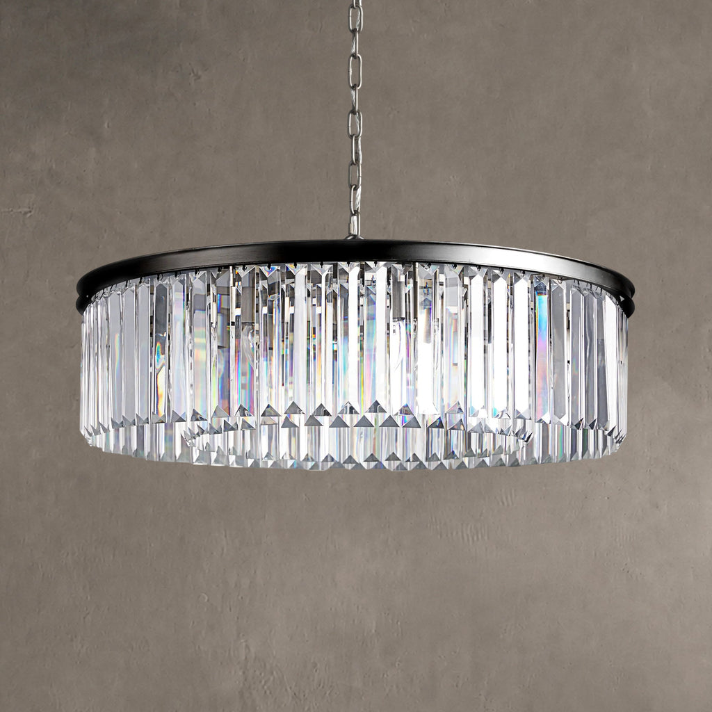 Leyland Crystal Round Chandelier