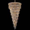 Long Stairwell Crystal Chandelier 36'' W 65'' H-大吊灯-Jecanoli