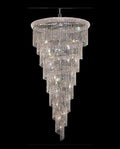 Long Stairwell Crystal Chandelier 36'' W 65'' H-大吊灯-Jecanoli