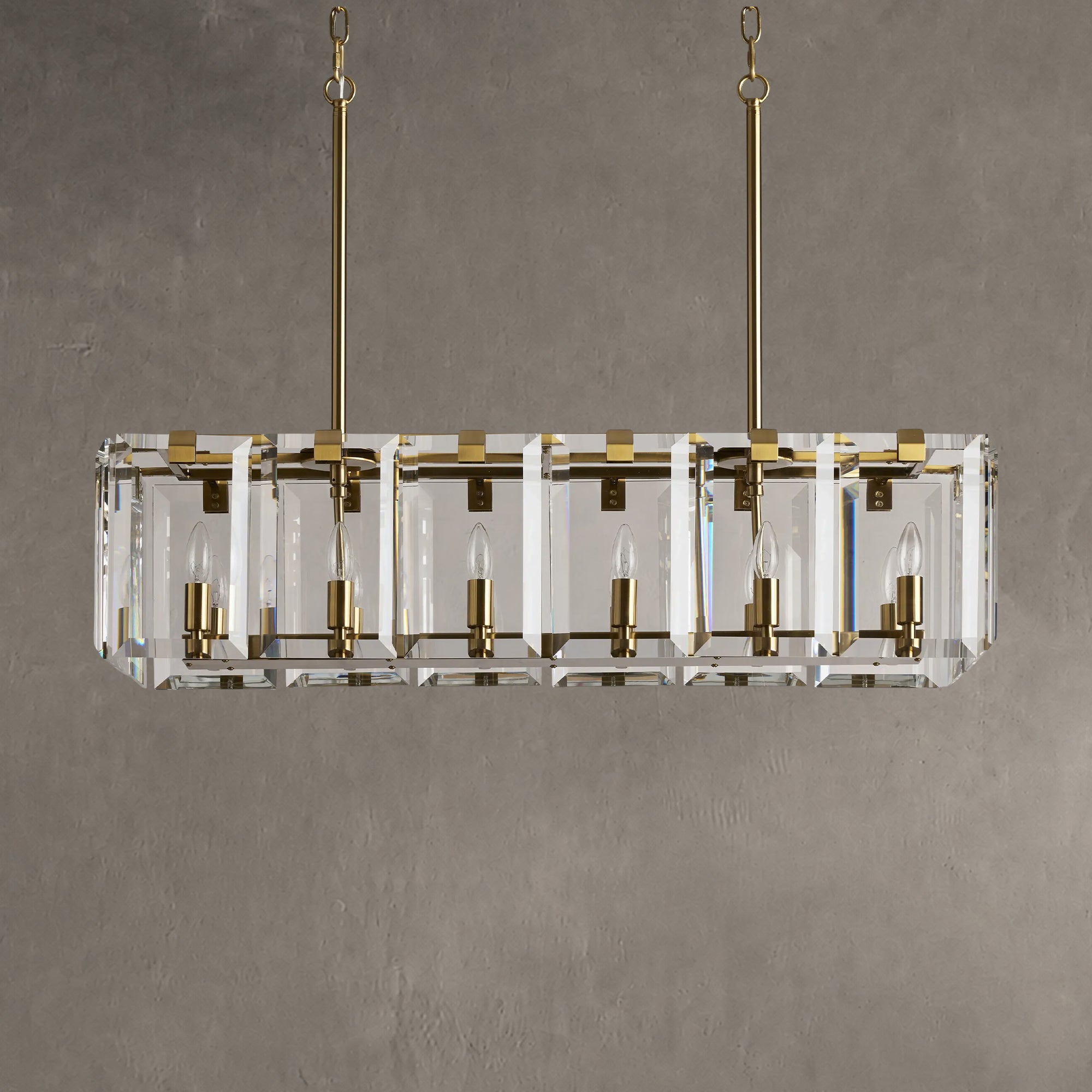 Amaya Rectangular Chandelier 12/16 Light