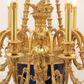 40X51 Inch 15 Lights Baroque Style Cast Copper Angles Antique French Empire Brass Chandelier-铜灯-Jecanoli