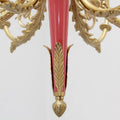 30X23 Inch 8 Lights Rococo Style Small Antique Copper Chandelier for Bedroom-铜灯-Jecanoli