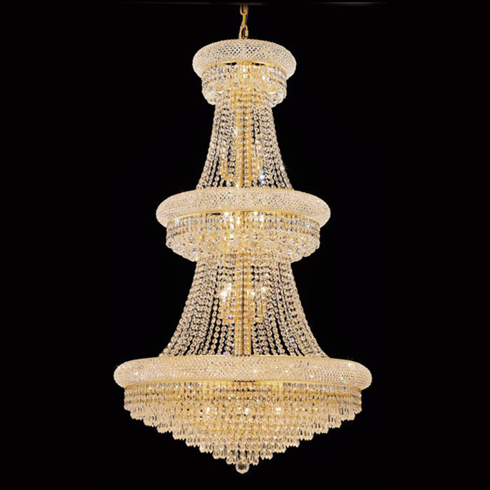 30X50 Inch 30 Lights Elegant Empire K9 Crystal Chandelier-大吊灯-Jecanoli