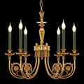 26-34 Inch Multiple Size Small Baroque Style Royal French Copper Chandelier Lighting-铜灯-Jecanoli