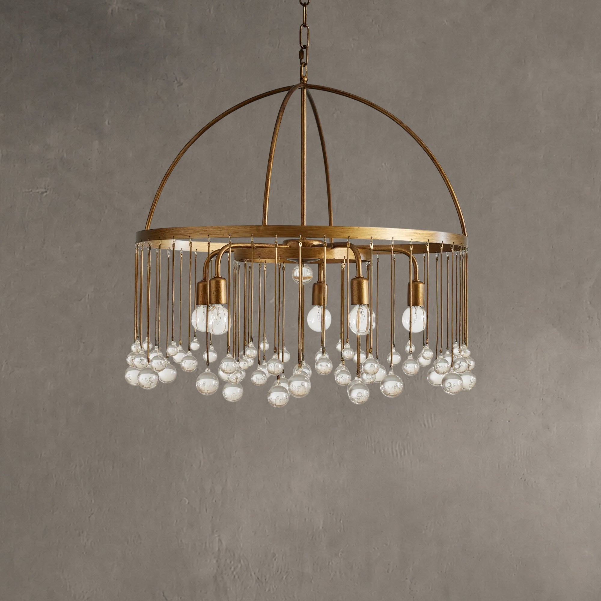 Aubrey Crystal Ball Round Chandelier 5 Light / 8 Light
