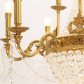 28X35 Inch 12 Lights French Empire Brass and Crystal Chandelier-铜灯-Jecanoli