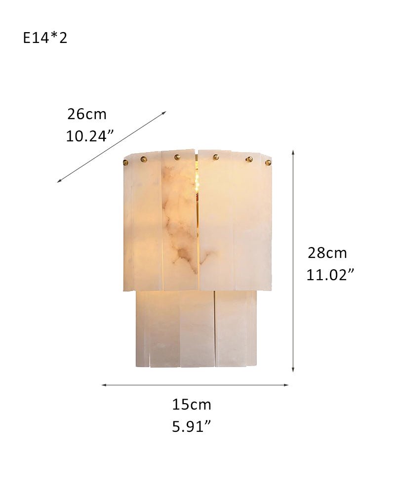 7-Layer Round Alabaster Chandelier lamp black for living room, bedroom, dining room-Jecanoli