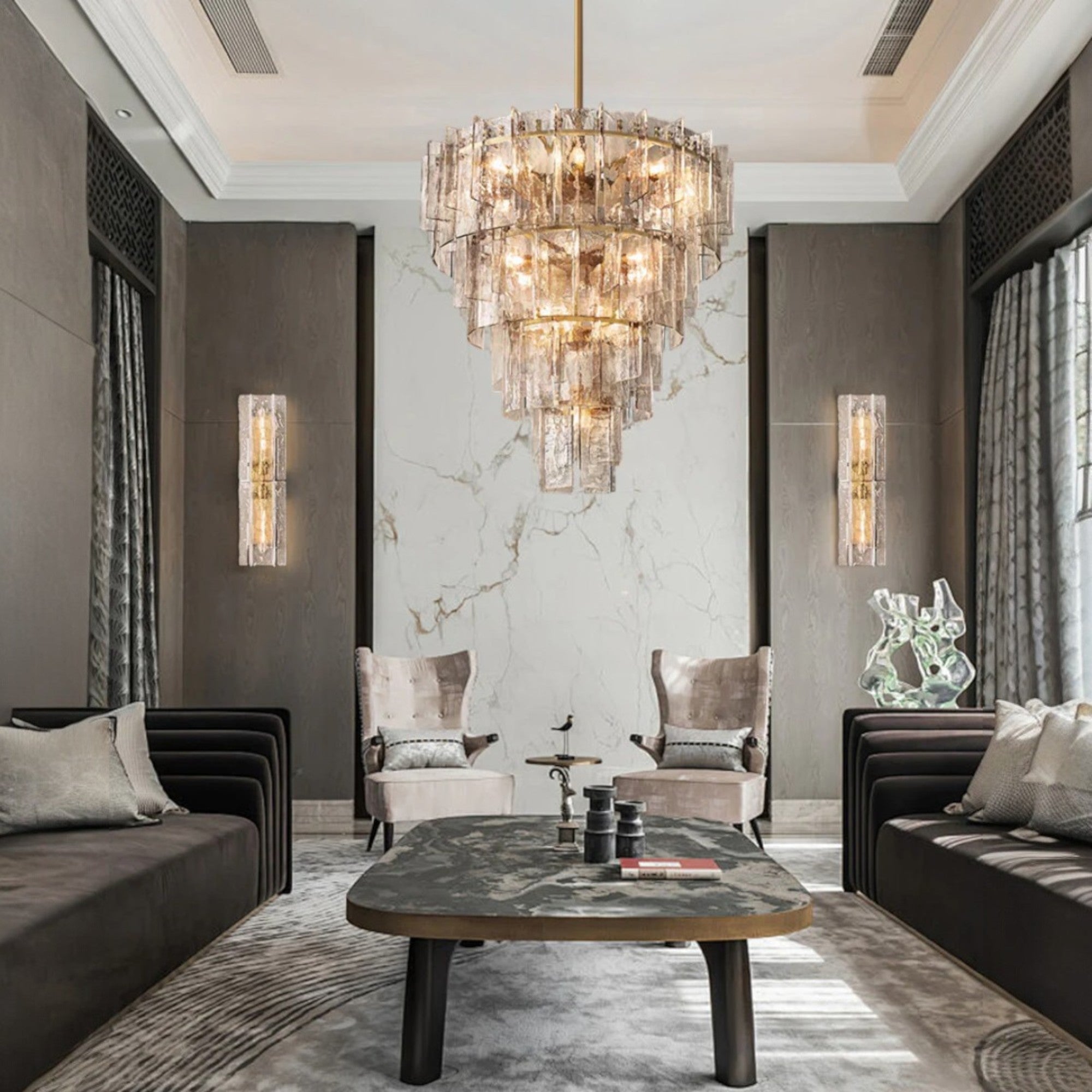 Loxel Tiered Round Chandelier