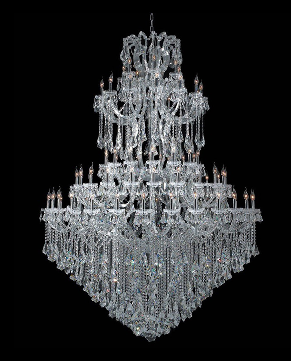 77 Inch Round 84 Lights Extra Large Maria Theresa Chandelier 77"W 94"H-大吊灯-Jecanoli