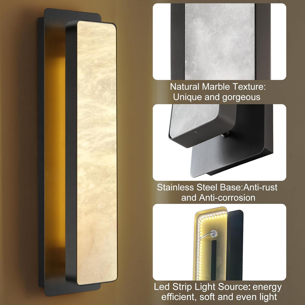 Elegant Montreux AlabasterMarble Wall Lamp with LED