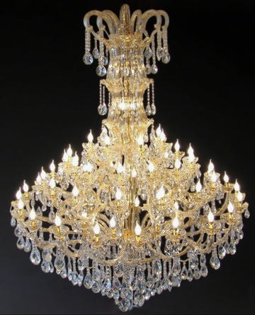 Large Villa Chandelier European Crystal Lamp 71"W 102"H-大吊灯-Jecanoli