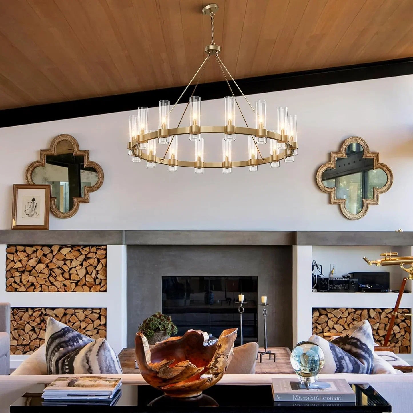 Ravion Glass Round Chandelier