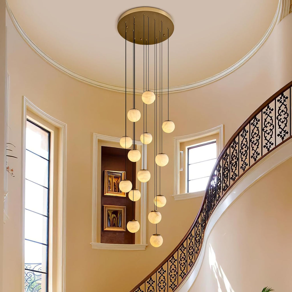 Alabaster Staircase Chandelier
