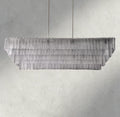 Sirene Clear Glass Rectangular Chandelier 59