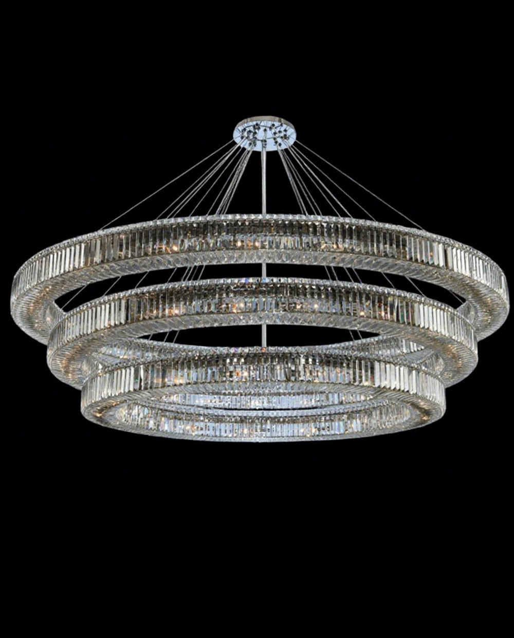 (60+72+84) Inch Three Tier Round Chandelier 84"W 15"H-大吊灯-Jecanoli