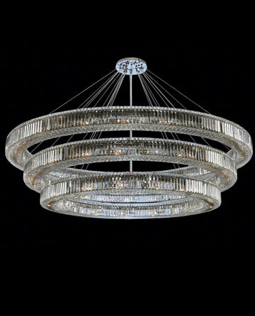 (60+72+84) Inch Three Tier Round Chandelier 84"W 15"H-大吊灯-Jecanoli