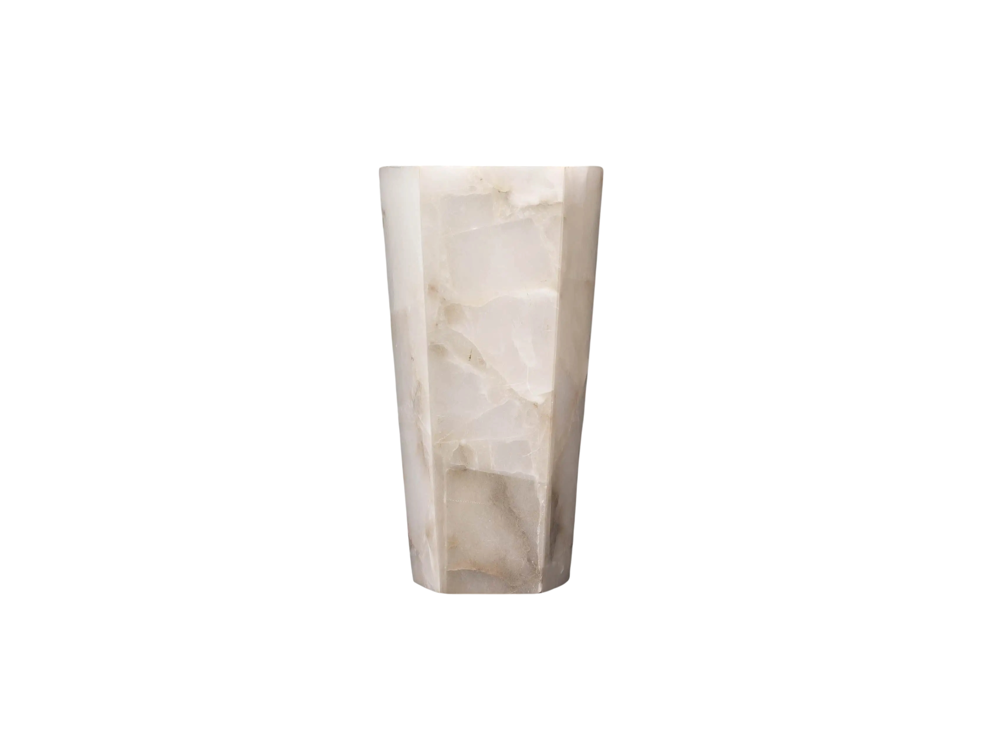 Alabaster Large Hexagonal Sconce