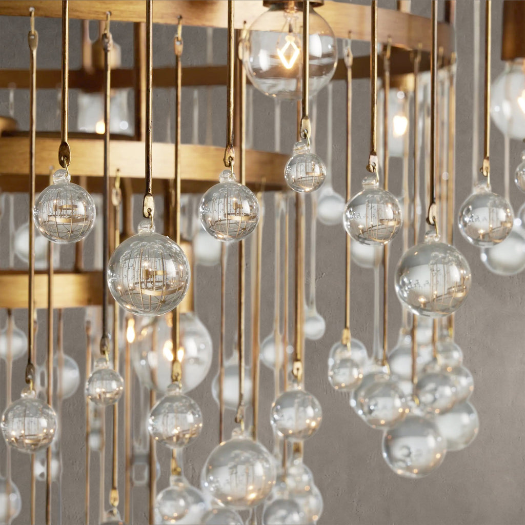 Aubrey Crystal Ball Round Chandelier 5 Light / 8 Light