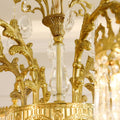 29.5 Inch Wide French Empire Style Brass Crystal Chandelier Gold Living Room Chandelier-铜灯-Jecanoli
